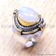 Rainbow Moonstone 925 Sterling Silver Ring (SJWR-104) Rainbow Moonstone 925 Sterling Silver Ring (SJWR-104)