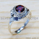 Garnet 925 Sterling Silver Ring (SJWR-1041)