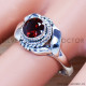 Garnet 925 Sterling Silver Ring (SJWR-1041)