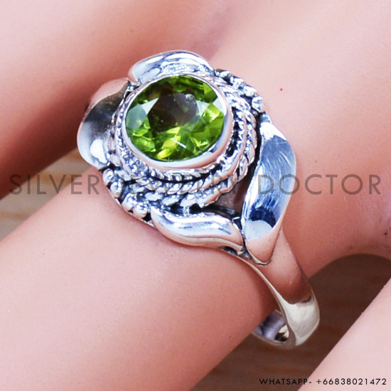 Peridot 925 Sterling Silver Ring (SJWR-1045) Peridot 925 Sterling Silver Ring (SJWR-1045)