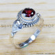 Garnet 925 Sterling Silver Ring (SJWR-1049) Garnet 925 Sterling Silver Ring (SJWR-1049)