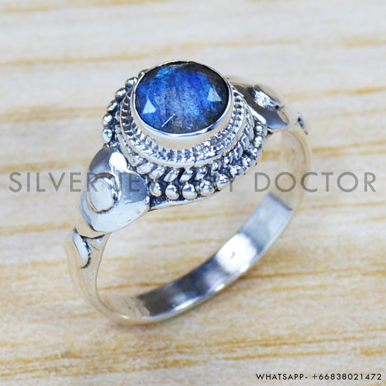 Labradorite 925 Sterling Silver Ring (SJWR-1053)
