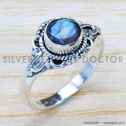 Labradorite 925 Sterling Silver Ring (SJWR-1061)