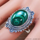 Malachite 925 Sterling Silver Ring (SJWR-1090) Malachite 925 Sterling Silver Ring (SJWR-1090)