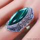 Malachite 925 Sterling Silver Ring (SJWR-1091) Malachite 925 Sterling Silver Ring (SJWR-1091)