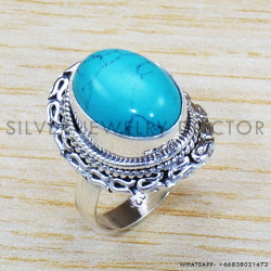 Turquoise 925 Sterling Silver Ring (SJWR-1092)