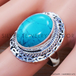 Turquoise 925 Sterling Silver Ring (SJWR-1092)