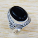 Black Onyx Gemstone Traditional Jewelry 925 Sterling Silver Ring SJWR-1093
