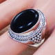 Black Onyx Gemstone Traditional Jewelry 925 Sterling Silver Ring SJWR-1093