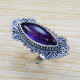 Ancient Look Jewelry 925 Sterling Silver Amethyst Gemstone Ring SJWR-1094