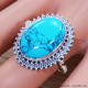 Turquoise 925 Sterling Silver Ring (SJWR-1096) Turquoise 925 Sterling Silver Ring (SJWR-1096)