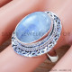Rainbow Moonstone 925 Sterling Silver Ring (SJWR-1098)