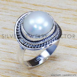 Pearl 925 Sterling Silver Ring (SJWR-1100)