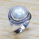 Beautiful Pearl Gemstone Fine Jewelry 925 Sterling Silver Ring SJWR-1100