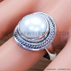 Pearl 925 Sterling Silver Ring (SJWR-1100)