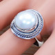 Beautiful Pearl Gemstone Fine Jewelry 925 Sterling Silver Ring SJWR-1100