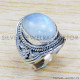 Rainbow Moonstone 925 Sterling Silver Ring (SJWR-1115) Rainbow Moonstone 925 Sterling Silver Ring (SJWR-1115)