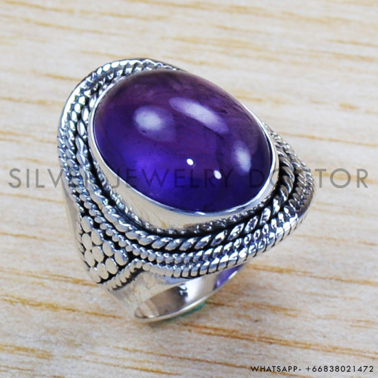 Amethyst 925 Sterling Silver Ring (SJWR-1119) Amethyst 925 Sterling Silver Ring (SJWR-1119)