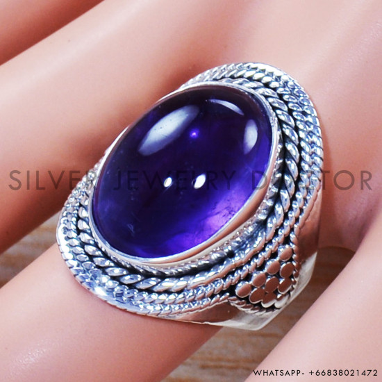 Amethyst 925 Sterling Silver Ring (SJWR-1119) Amethyst 925 Sterling Silver Ring (SJWR-1119)