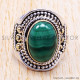 Malachite 925 Sterling Silver Ring (SJWR-112) Malachite 925 Sterling Silver Ring (SJWR-112)