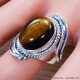 Tiger Eye 925 Sterling Silver Ring (SJWR-1124) Tiger Eye 925 Sterling Silver Ring (SJWR-1124)