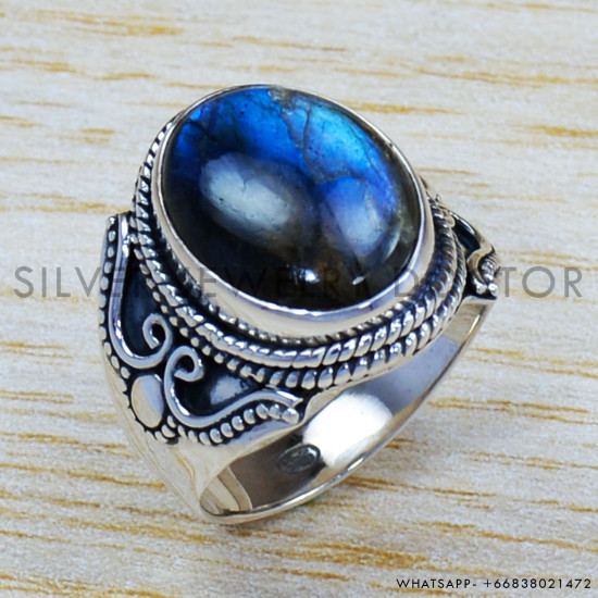 Labradorite 925 Sterling Silver Ring (SJWR-1129)