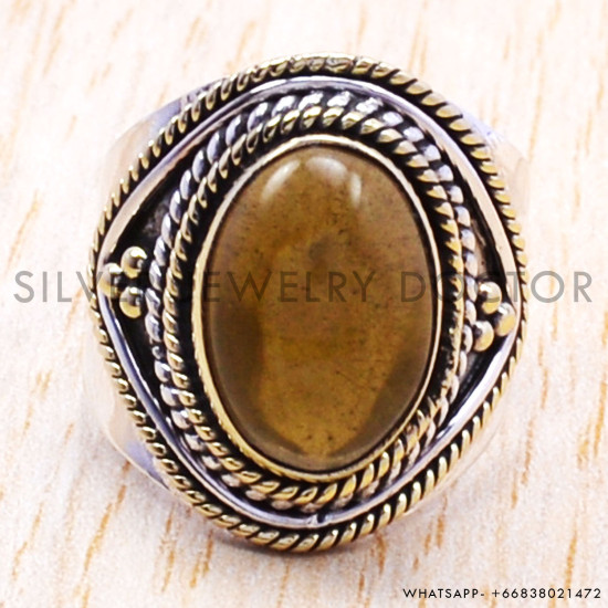 Smoky Quartz 925 Sterling Silver Ring (SJWR-113) Smoky Quartz 925 Sterling Silver Ring (SJWR-113)