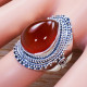 Classic Look Jewelry Carnelian Gemstone 925 Sterling Silver Ring SJWR-1132