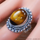 Tiger Eye 925 Sterling Silver Ring (SJWR-1147)