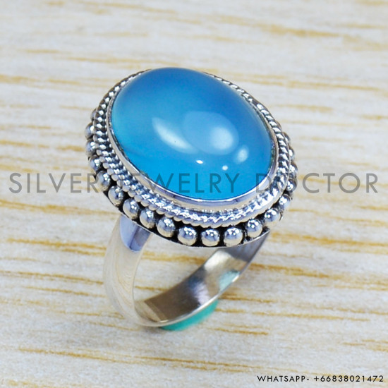Chalcedony 925 Sterling Silver Ring (SJWR-1151) Chalcedony 925 Sterling Silver Ring (SJWR-1151)