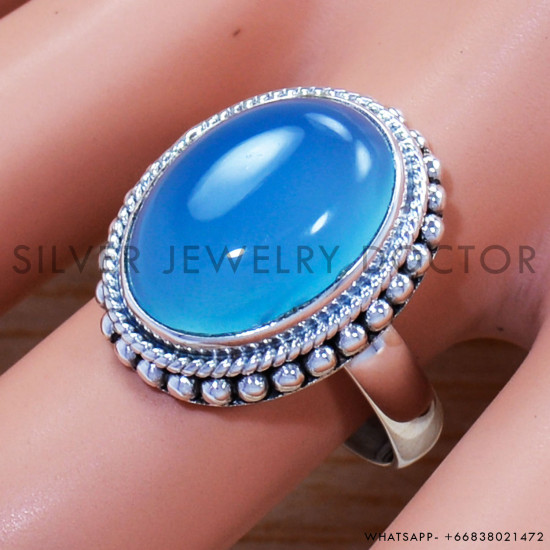 Chalcedony 925 Sterling Silver Ring (SJWR-1151) Chalcedony 925 Sterling Silver Ring (SJWR-1151)