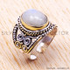 Rainbow Moonstone 925 Sterling Silver Ring (SJWR-116)