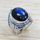 Causal Wear Jewelry 925 Sterling Silver Labradorite Gemstone Ring SJWR-1163