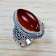 Carnelian Gemstone 925 Sterling Silver Wedding Jewelry Ring SJWR-1166