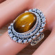 Amazing Look Jewelry Tiger Eye Gemstone 925 Sterling Silver Ring SJWR-1168