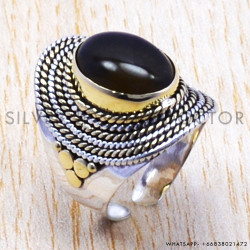 Smoky Quartz 925 Sterling Silver Ring (SJWR-117)