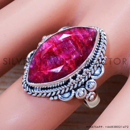 Ruby 925 Sterling Silver Ring (SJWR-1179) Ruby 925 Sterling Silver Ring (SJWR-1179)
