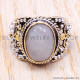 Rainbow Moonstone 925 Sterling Silver Ring (SJWR-118) Rainbow Moonstone 925 Sterling Silver Ring (SJWR-118)