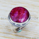 Ruby 925 Sterling Silver Ring (SJWR-1187)