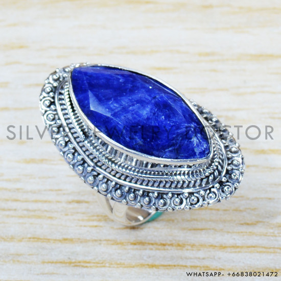 Sapphire 925 Sterling Silver Ring (SJWR-1189) Sapphire 925 Sterling Silver Ring (SJWR-1189)