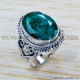 Emerald 925 Sterling Silver Ring (SJWR-1190) Emerald 925 Sterling Silver Ring (SJWR-1190)