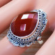 Carnelian Gemstone 925 Sterling Silver Indian Fashion Jewelry Ring SJWR-1196