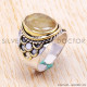 Golden Rutile 925 Sterling Silver Ring (SJWR-120) Golden Rutile 925 Sterling Silver Ring (SJWR-120)