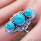 Turquoise 925 Sterling Silver Ring (SJWR-1209) Turquoise 925 Sterling Silver Ring (SJWR-1209)