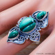 Malachite 925 Sterling Silver Ring (SJWR-1212) Malachite 925 Sterling Silver Ring (SJWR-1212)