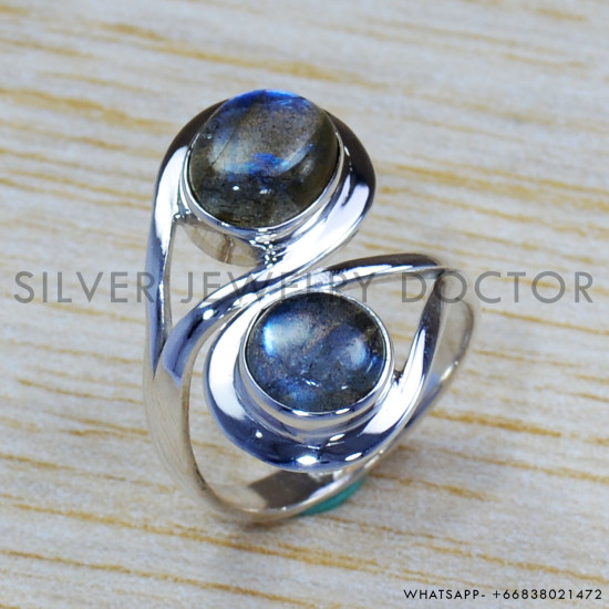 Labradorite 925 Sterling Silver Ring (SJWR-1220) Labradorite 925 Sterling Silver Ring (SJWR-1220)