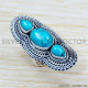 Turquoise 925 Sterling Silver Ring (SJWR-1222) Turquoise 925 Sterling Silver Ring (SJWR-1222)