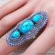 Turquoise 925 Sterling Silver Ring (SJWR-1222) Turquoise 925 Sterling Silver Ring (SJWR-1222)