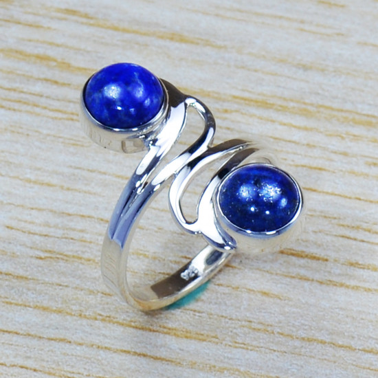 925 Sterling Silver Lapis Lazuli Gemstone Exclusive Jewelry Ring SJWR-1225