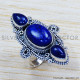 Lapis Lazuli 925 Sterling Silver Ring (SJWR-1228) Lapis Lazuli 925 Sterling Silver Ring (SJWR-1228)